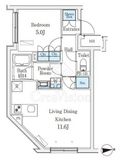 ＣＲＥＡＴＩＦ桜新町 302 間取り図