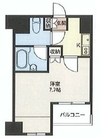 エスティメゾン浅草駒形 804 間取り図