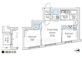 ＣＲＥＡＴＩＦ桜新町 401 間取り図