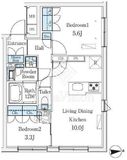 ＣＲＥＡＴＩＦ桜新町 104 間取り図
