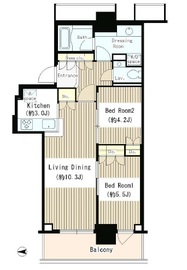 ベイクレストタワー 23階 間取り図