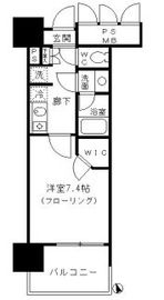 フォンテーヌ芝浦 706 間取り図