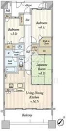 エスタガーデン 4階 間取り図
