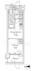 ベルファース品川大井町 105 間取り図