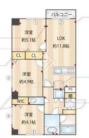 エクセレンス池袋 7階 間取り図