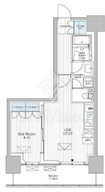 パークアクシス市川 706 間取り図