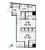 ドルチェ日本橋キャナルシティー 9階 間取り図