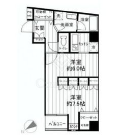 ドルチェ日本橋キャナルシティー 9階 間取り図