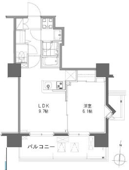 清澄白河レジデンス弐番館 310 間取り図