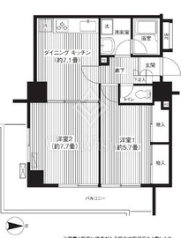 コスモリード西日暮里 902 間取り図