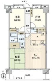 ダイアパレスグランデージ川崎多摩川リバーウイングス 4階 間取り図