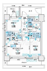 デュオステージ海老名Ⅱ 9階 間取り図