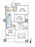 ブリリア二番町 12階 間取り図
