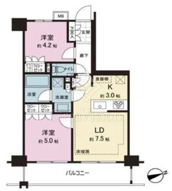 オープンレジデンシア新宿ザ・ハウス 9階 間取り図
