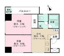 チサンマンション三軒茶屋第二 10階 間取り図