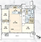 HARUMI FLAG PARK VILLAGE (晴海フラッグ パークヴィレッジ) 2階 間取り図
