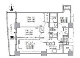 アクティ汐留 4005 間取り図
