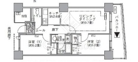 アクティ汐留 1507 間取り図