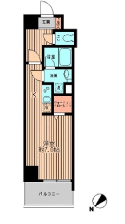 日本橋ファーストレジデンス 906 間取り図