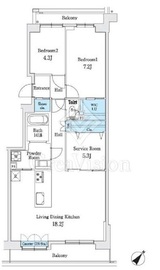 パーク・ハイム等々力三丁目壱番館 504 間取り図