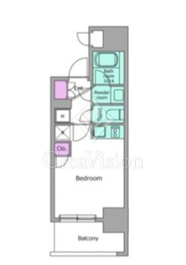 レジディア川崎 503 間取り図