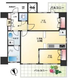 グランスイート四谷二丁目レジデンス 12階 間取り図