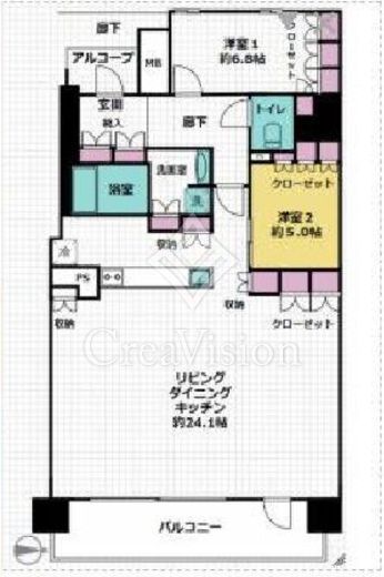 BLUE HARBOR TOWERみなとみらい (ブルーハーバータワーみなとみらい) 16階 間取り図