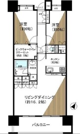 クレストシティレジデンス 6階 間取り図