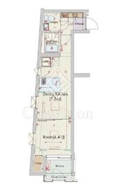 セリュークス東高円寺 1階 間取り図