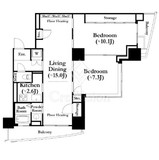 河田町ガーデン 1-2907 間取り図
