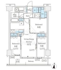 ロイヤルパークス赤羽ノース 934 間取り図