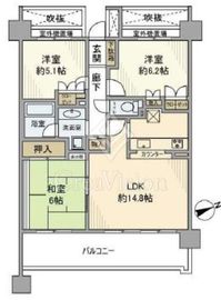 パセオTOKYOイースト 6階 間取り図