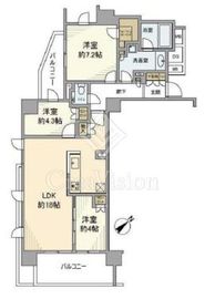 クレヴィア用賀 5階 間取り図