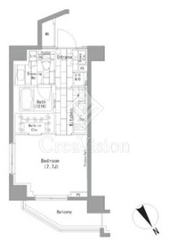ザ・パークハビオ横浜山手 5階 間取り図