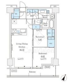 ロイヤルパークス赤羽ノース 310 間取り図