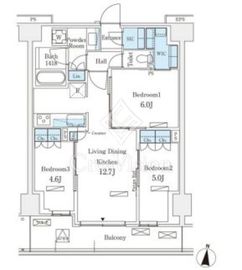 ロイヤルパークス赤羽ノース 352 間取り図