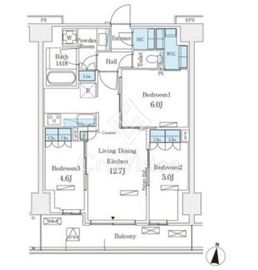 ロイヤルパークス赤羽ノース 452 間取り図