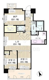 プレジール千駄木 7階 間取り図