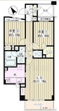 ピュアステージ千歳船橋 206 間取り図