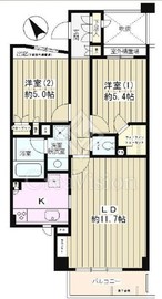 ピュアステージ千歳船橋 206 間取り図