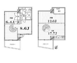 フロンティアテラス目黒 104 間取り図