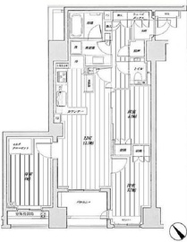 ザ・パークハウス千代田淡路町 7階 間取り図