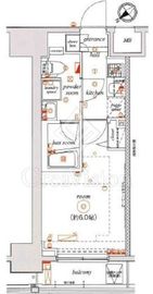 エル・グランジュテ川崎 7階 間取り図