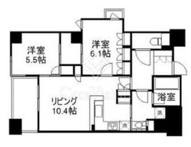 グランプレオ武蔵野 8階 間取り図