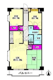 エンゼルハイム大鳥居第10 7階 間取り図