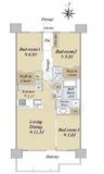 シティハウス自由が丘レジデンス 6階 間取り図