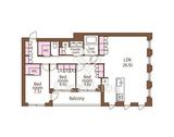 Embassy Suite 202 間取り図