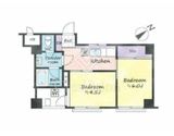 トーア新富マンション 3階 間取り図