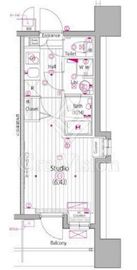 グランド・ガーラ川崎 8階 間取り図