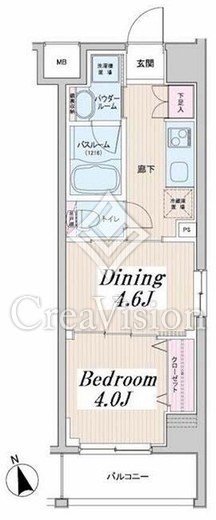日神デュオステージ浅草2 6階 間取り図